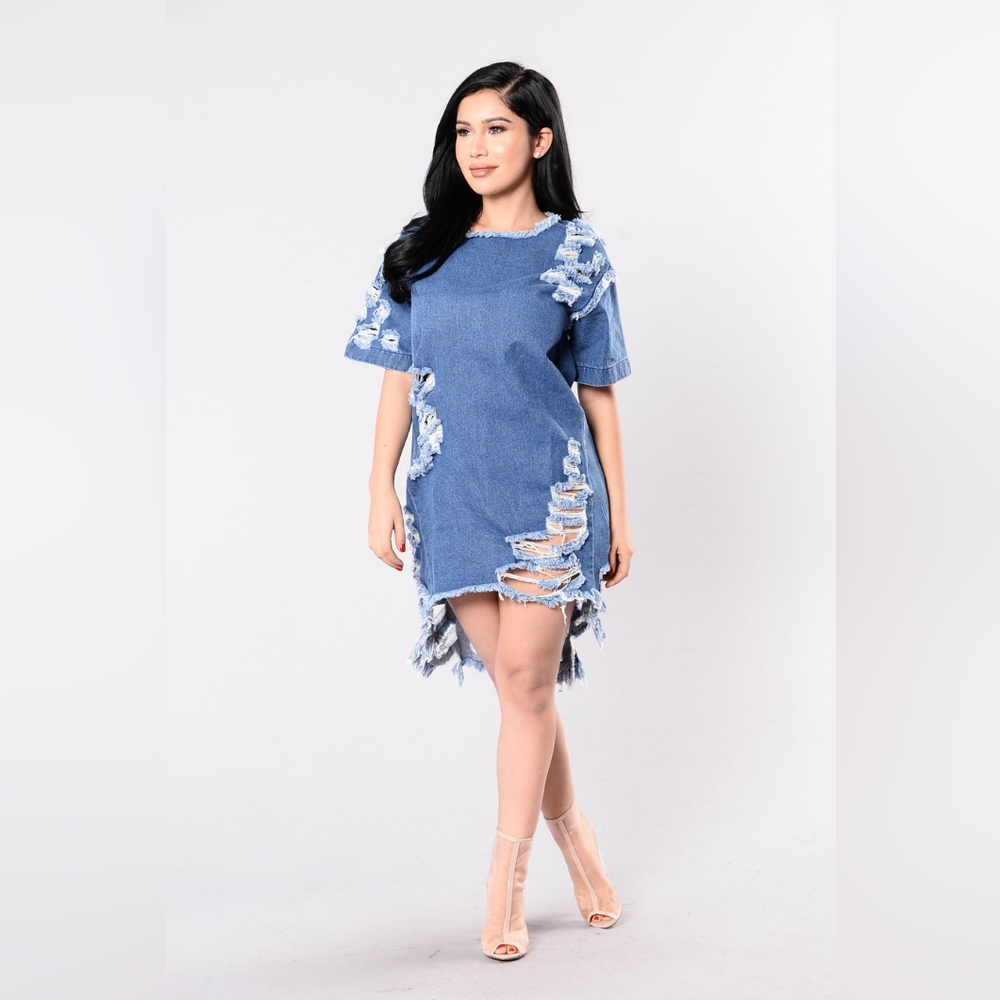 Fashion Nova !! Good Jeans Dress 👗👗